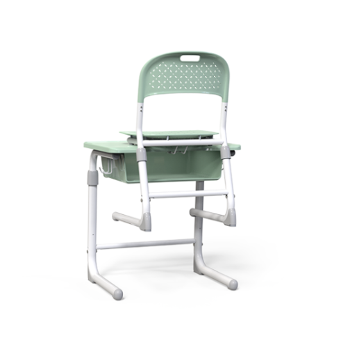 Adjustable School Desk Chair Set for Classrooms,Students Desk with Chair and storage Box for TraningPlace